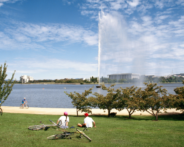 Lake Burley Griffin in Canberra