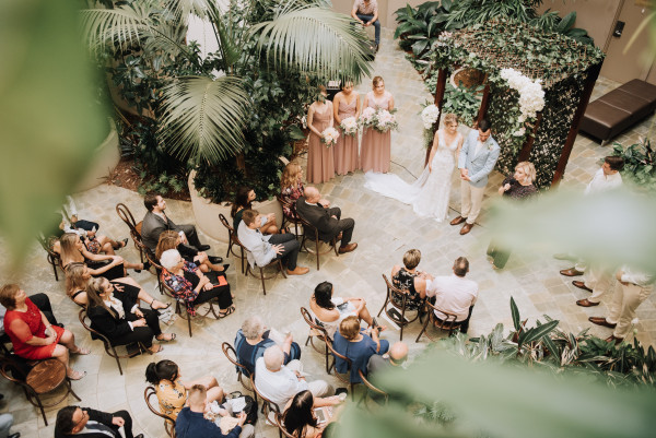 Couple getting married in Pavilion