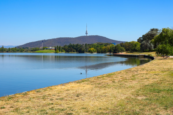 Lake Burley Griffin in Canberra