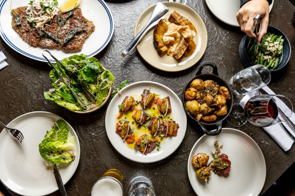 Dining at Marble & Grain